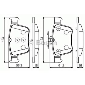 Delphi Golf 7 A3 Passat Tiguan Octivia Super B 13 Arka Balata