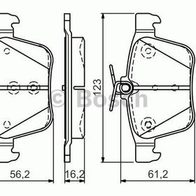 Delphi Golf 7 A3 Passat Tiguan Octivia Super B 13 Arka Balata