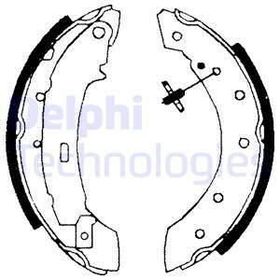 Delphi LS1717 Arka Fren Balatası