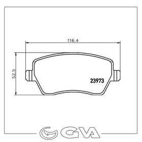 Delphi Modus Clio III 05 Logan 02/07 Accord VIII 2.0 02/03 Micra 03 Swift 05-GDB3332 Ön Balata