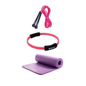 Delta 10 mm Pilates Minderi 35 cm Pilates Çemberi Atlama İpi Seti