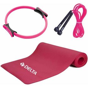 Delta 10 Pilates Minderi 38 Pilates Çemberi Atlama İpi Seti