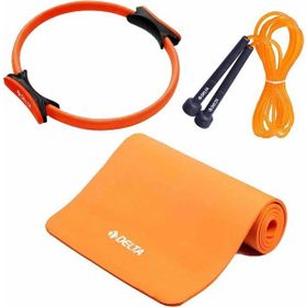 Delta 10 Pilates Minderi 38 Pilates Çemberi Atlama İpi Seti