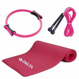 Delta 10 Pilates Minderi 38 Pilates Çemberi Atlama İpi Seti
