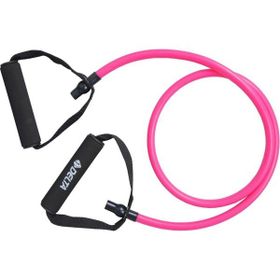 Delta 120 cm 7x10 mm Tutacaklı Hafif Sert Fuşya Pilates Direnç Lastiği