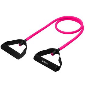 Delta 120 cm 7x10 mm Tutacaklı Hafif Sert Fuşya Pilates Direnç Lastiği