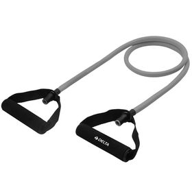 Delta 120 cm 9x13 mm Tutacaklı Tam Sert Siyah Pilates Direnç Lastiği