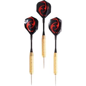 Delta 24 gr Çelik Uç + Pirinç Gövde + Renkli Kanat - Dart Oku Seti