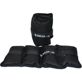 Delta 2x1 kg Siyah El Ayak Bilek Kas Güçlendirici Ağırlık Seti