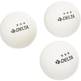 Delta 3 Yıldız Beyaz 6 Adet Masa Tenisi Topu