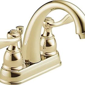 Delta B2596LF-PB Parlak Pirinç Faucet Windemere Centerset Banyo Bataryası