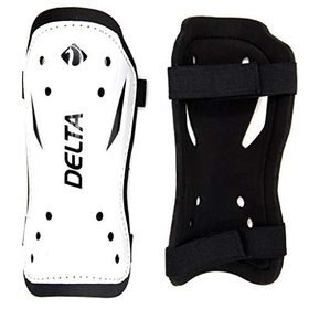 Delta Beyaz Çift Cırtlı 2 Adet Tekmelik Futbol Tekmeliği Futbolcu Kaval Koruyucu