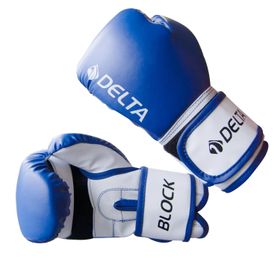 Delta Block Dura-Strong Çantalı Mavi Beyaz Boks Eldiveni