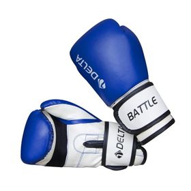 Delta Eldbattlemavi10 Battle Dura Strong Mavi Beyaz Boks Eldiveni