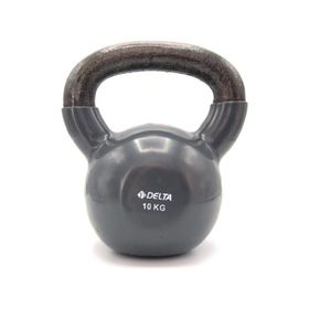 Delta Elite Kettlebell Gümüş 10 kg Kulplu Ağırlık