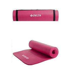 Delta Fuşya Konfor Zemin 10 mm Taşıma Askılı (Yoga Matı) Pilates Minderi