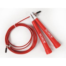 Delta Kırmızı Speed Jump Rope Çelik Telli Crossfit Atlama İpi
