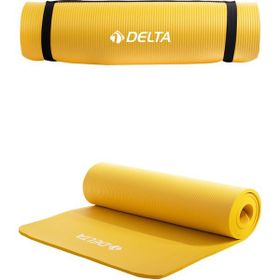 Delta Konfor Zemin 15 mm Sarı Yoga Matı Taşıma Askılı Pilates Minderi