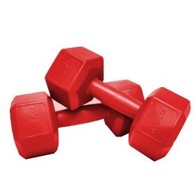 Delta Köşeli Plastik Kırmızı 2x2 kg Dambıl Ağırlık Seti