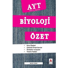 Delta Kültür Yayınevi AYT Biyoloji Özet YKS 2. Oturum