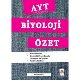 Delta Kültür Yayınevi AYT Biyoloji Özet YKS 2. Oturum