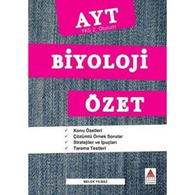 Delta Kültür Yayınevi AYT Biyoloji Özet YKS 2. Oturum