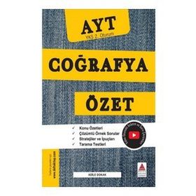 Delta Kültür Yayınevi AYT Coğrafya Özet YKS 2. Oturum