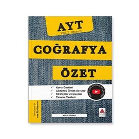 Delta Kültür Yayınevi AYT Coğrafya Özet YKS 2. Oturum