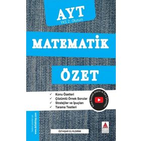 Delta Kültür Yayınevi AYT Matematik Özet (YKS 2. Oturum)