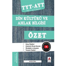 Delta Kültür Yayınevi TYT AYT Din Kültürü ve Ahlak Bilgisi Özet YKS 1. ve 2. Oturum