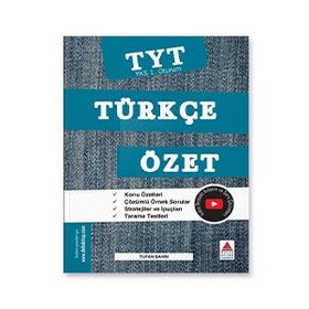 Delta Kültür Yayınevi TYT Türkçe Özet YKS 1. Oturum
