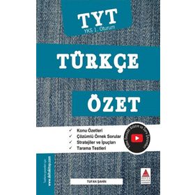 Delta Kültür Yayınevi TYT Türkçe Özet YKS 1. Oturum