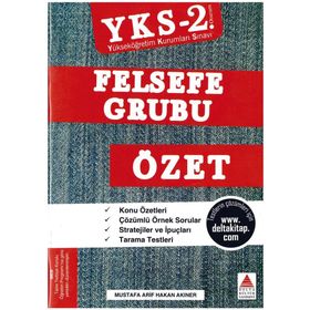 Delta Kültür Yayınları AYT Felsefe Grubu Özet