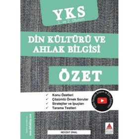 Delta Kültür Yayınları TYT AYT Din Kültürü ve Ahlak Bilgisi Özet