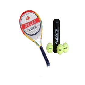 Delta Max Joys 23 inç Çocuk Tenis Raketi Tenis Maç Topu 3 Adet