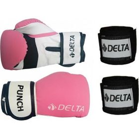 Delta Pembe 8 Oz Punch Dura Strong Boks Eldiveni