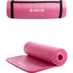 Delta Pembe Konfor Zemin 15 mm (Yoga Matı) Taşıma Askılı Pilates Minderi