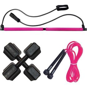 Delta Portable Fuşya Pilates Studio Jimnastik Egzersiz Çubuğu