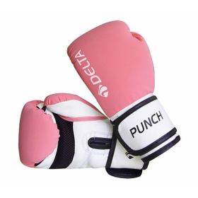 Delta Punch Dura Strong Pembe Beyaz Boks Eldiveni