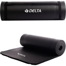 Delta Siyah Konfor Zemin 10 mm (Yoga Matı) Taşıma Askılı Pilates Minderi