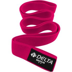 Delta SuperLoop Fuşya Orta Fitness Spor Tüm Vücut Egzersizleri Direnç Bandı Lastiği