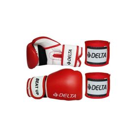 Delta Swat Dura-Strong Siyah Boks Eldiveni + 12 Boks El Bandajı Seti