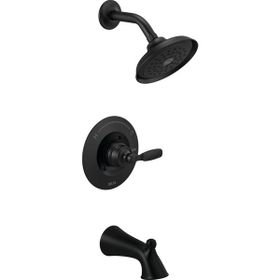 Delta T14432-BL Faucet Woodhurst 14 Serisi Mat Siyah Duş Bataryası