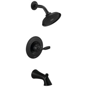 Delta T14432-BL Faucet Woodhurst 14 Serisi Mat Siyah Duş Bataryası
