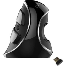 Delux M618-PLUS 6 Düğmeli Kablosuz Dikey Siyah Mouse