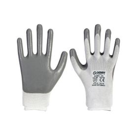 Demir Safety Nitril Gri Beyaz Eldiven