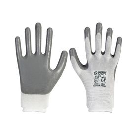 Demir Safety Nitril Gri Beyaz Eldiven