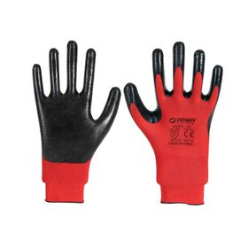 Demir Safety Nitril Kırmızı Siyah Eldiven