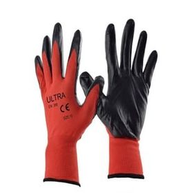 Demir Safety Nitril Kırmızı Siyah Eldiven