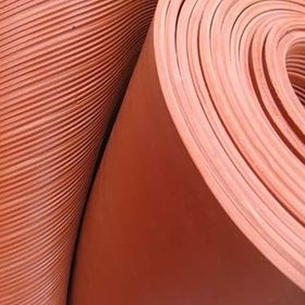 Demiriz 1.2x1 m Kırmızı İnce Tırtırlı Lastik Levha